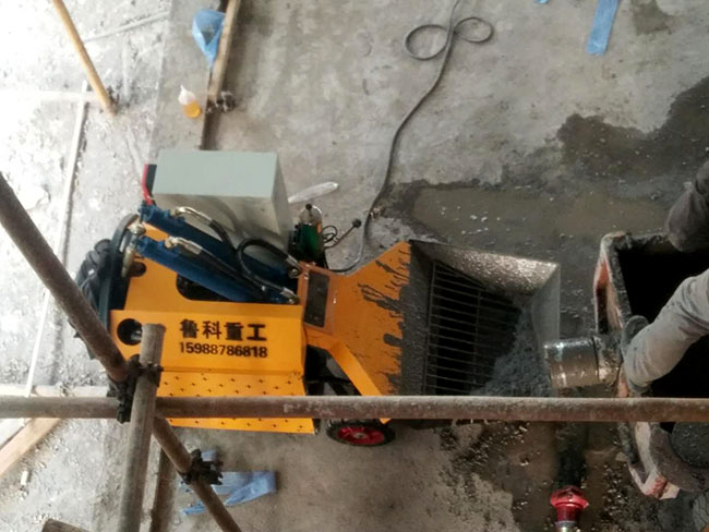 二次結構泵施工現場